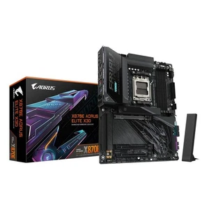 GIGABYTE X870E AORUS ELITE X3D Scheda Madre – Supporta CPU AMD Ryzen 9000, VRM D - Foto 1 di 5