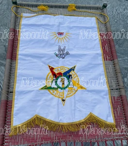 Freimaurer Orden des Amarnath Banner 30 "x42" mit gelbem Zopf, Fransen & Kordel - Bild 1 von 5