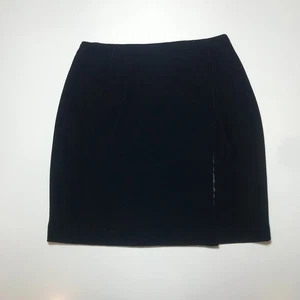 Talbots Dress Pencil Skirt Womens 10 Silk Blend Wrapover Black Suit Separates - Picture 1 of 10