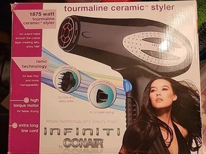 Secador de pelo iónico de cerámica turmalina Conair Professional Infiniti 1875 vatios - Imagen 1 de 6