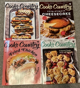 Cook's Country Magazine Lot of 4 from 2023 Recipe Cards Intact - Picture 1 of 5