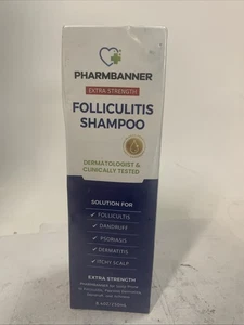 PHARMBANNER Folliculitis Seborrheic Dermatitis Shampoo 8.4 Oz BB04/27 - Picture 1 of 4