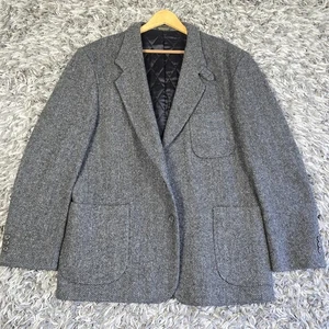 LL Bean Blazer Jacket Mens Large Wool Thinsulate Insulated Quilted Lined Coat - Picture 1 of 8