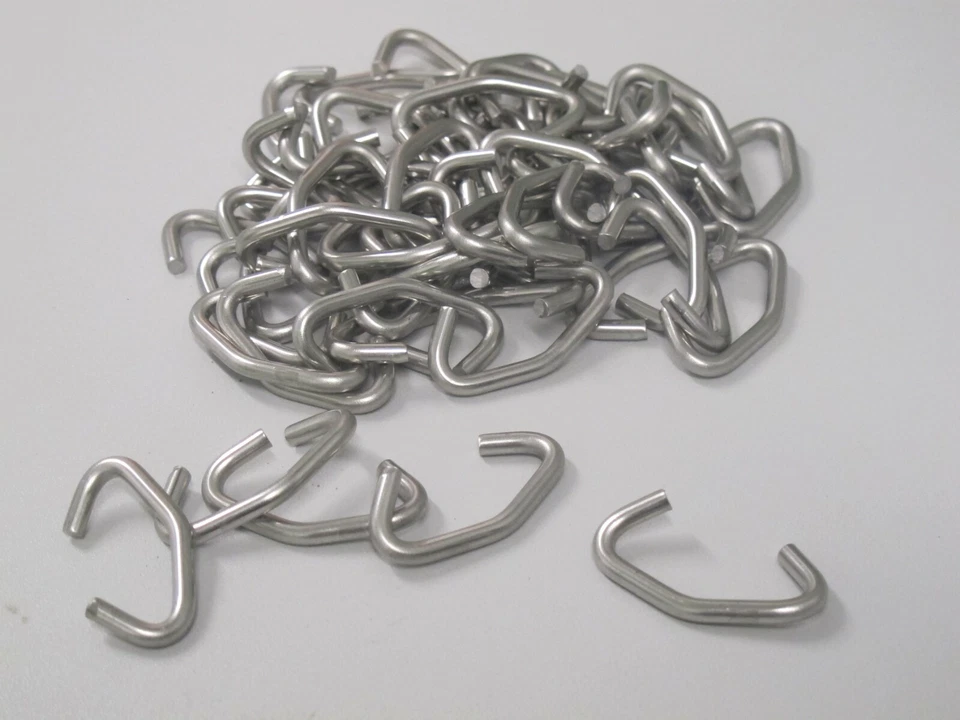 C-Klammer für Gabione 200Stk Steinkörbe Zaunbau C-Ring  Edelstahl.,  - Bild 1 von 4