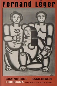 Poster Galleria Artista Francese Fernand Leger dal 1965 Giclée Nuova Stampa UV Classica - Foto 1 di 3
