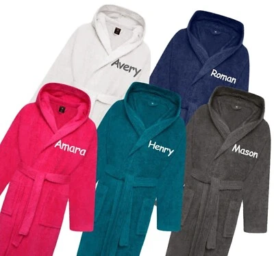 Albornoz toalla personalizada para niños toalla de baño con capucha para niños Foto 1 de 2