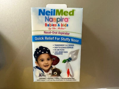 NeilMed Naspira Nasal Oral Aspirator Relief Stuffy Nose Sinus Babies Kids - Image 1 of 2