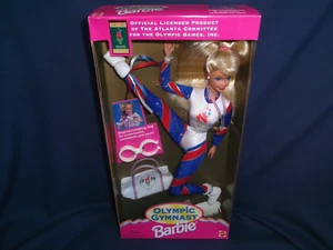 VINTAGE MATTEL 1995 GYMNAST BARBIE DOLL OFFICIALLY LICENSED FOR ATLANTA OLYMPICS - Picture 1 of 24