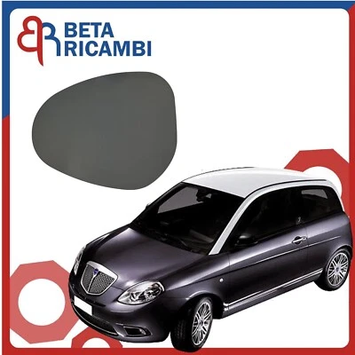 Vetro Specchietto Lancia Ypsilon 2010 - 2011 Piastra Specchio Sinistro Sx - Immagine 1 di 4