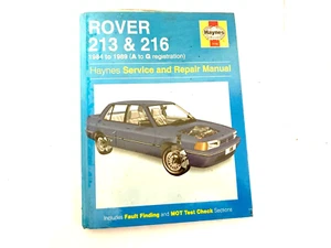 Rover 213 & 216 1984 to 1989 Haynes Service and Repair Manual - Picture 1 of 2