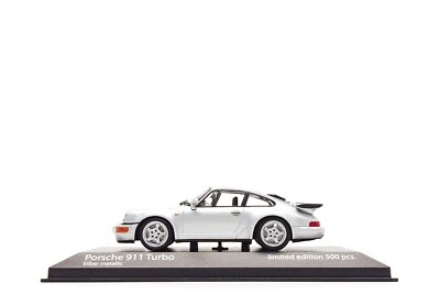 Minichamps 1:43 Porsche 911 Turbo (964) in Zermatt Silver Metallic - Image 1 of 4