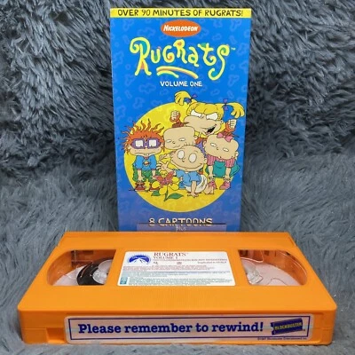Rugrats Volume One 1 VHS Tape 1997 Nickelodeon Blockbuster Exclusive Show Rare - Image 1 of 4