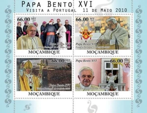 Mozambique 2010 MNH - Pope Benedict XVI Visit Portugal, 11 May 2010. Sc 2110 - Picture 1 of 1