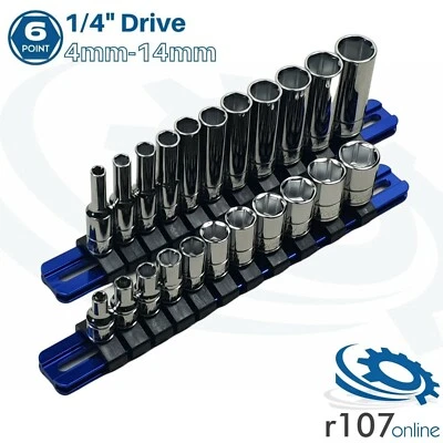 Blue Point 1/4" Shallow & Deep Sockets 4mm-14mm - As sold by Snap On - Image 1 of 4