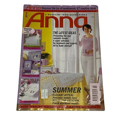 Vintage ANNA Burda Knitting & Needlecrafts Magazine JULY 2002,Nostalgic Look - Image 1 of 4