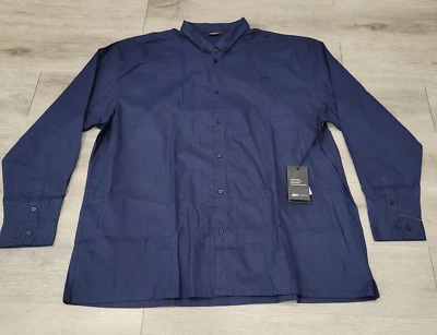 Publish Index - Camisa Manga Larga L/S Abotonada Azul Marino Talla 5XL NUEVA Foto 1 de 4