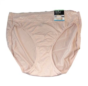 207X01 Bali DFPC62 Passion For Comfort Hi-Cut Lace Trimmed Brief NWD - Picture 1 of 4