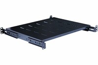 Fixed Rack Server Shelf 1U 19" 4 Post Heavy Duty Rack Mount Adjustable 21.5"-28"