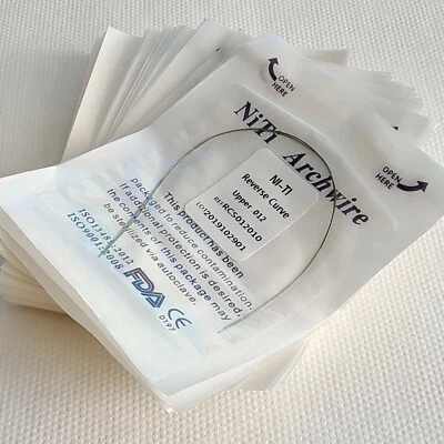 10Pks Dental Orthodontic Niti Reverse Curve Round Arch Wire Super Elastic Wires - Image 1 of 4