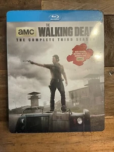 NEW Walking Dead Third Season (Blu-ray, 5-Disc, 2013) Target Jumbo Steelbook - Imagen 1 de 6