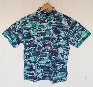 Vintage 90s Mambo "Classic Cars" Shirt Size Large,Surf,Hawaiian - Picture 1 of 9