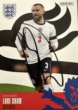 Panini The Best of England Luke Shaw Signed Card