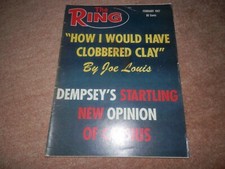 The Ring Boxing Magazine Cassius Clay Muhammad Ali February 1967 Joe Louis