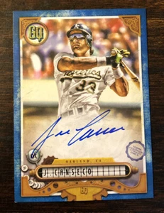 2022 Topps Gypsy Queen Jose Canseco Indigo Parallel On Card Auto #/150 - Picture 1 of 2
