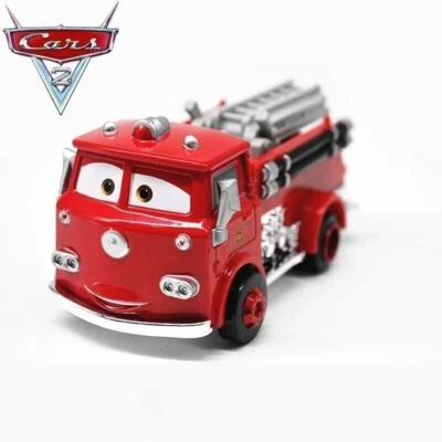 Disney Pixar Cars Camion dei Pompieri Rosso n.95 McQueen 1:55 Diecast Giocattolo - Immagine 1 di 4