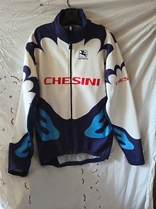 Giordana Wind-tex Cycling Jacket Large Gabriele Chesini Full Zip Fleece Lined - Picture 1 of 10