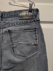 Ariat Jeans Straight Leg 34 x34. Blue Light Wash Denim Distressed Rips Frayed - Picture 1 of 11