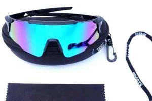 Youth Baseball Sunglasses Polarized for Kids Children's Sports 7-11U Blk/blue - Picture 1 of 11