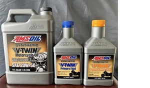 Amsoil VTwin HD kit. 20w-50 Engine, Primary & Transmission fluid for V-Twin HD - Picture 1 of 1