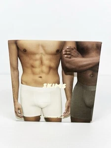 Paquete de 3 calzoncillos boxer elásticos de 5" Skims para hombre DH3 Gunmetal multi grandes nuevos - Imagen 1 de 4