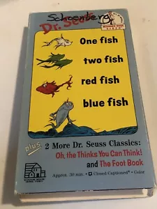 Dr. Seuss VHS Kassette One Fish Two Fish - Bild 1 von 3