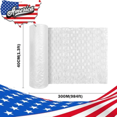 1 PACK 984ft x 16" Air Cushion Machine Film Bubble Pillow Packaging Padding Roll - Image 1 of 4