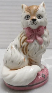Vintage 1986 The Franklin Mint Staffordshire Kitty Cat Figurine Made in Japan - Picture 1 of 7