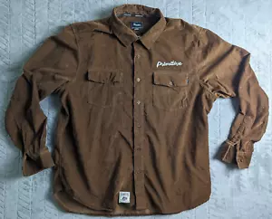 Primitive Skateboarding Button-Up Hemd Braun Herren Gr. XL Cord Langarm - Bild 1 von 6