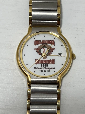Oklahoma Sooners 1998 Baseball National Championship Watch - needs new battery Cover