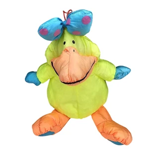 Stuffins Lumpy's Gang Yellow Duck Nylon Pufffalump Plush RARE Vintage 1990 - Picture 1 of 4
