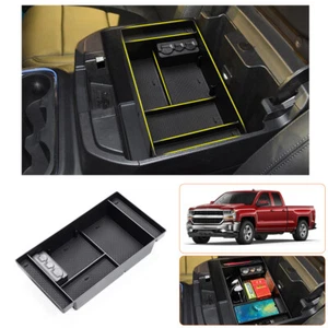 Central Armrest Box Storage Tray Insert for Chevrolet Silverado & GMC Sierra 19+ - Picture 1 of 7