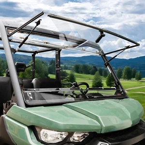 Front Flip Split Windshield Window for Can-Am Defender HD5 HD8 HD10 2016-2024 - Picture 1 of 7