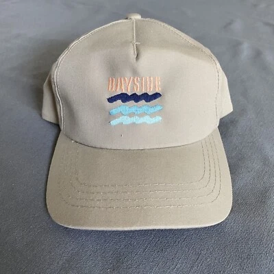 Vintage 1990s Bayside Miami Florida Snapback Hat Adult Men Beige Tan Yupoong - Image 1 of 4