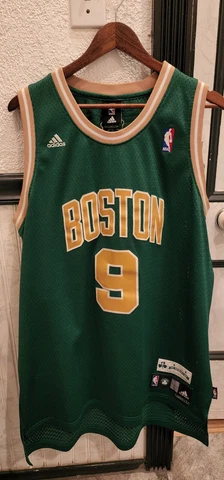 RARE NBA Adidas Boston Celtics Rajon Rondo Jersey St Patricks Day Men Large SEWN Cover