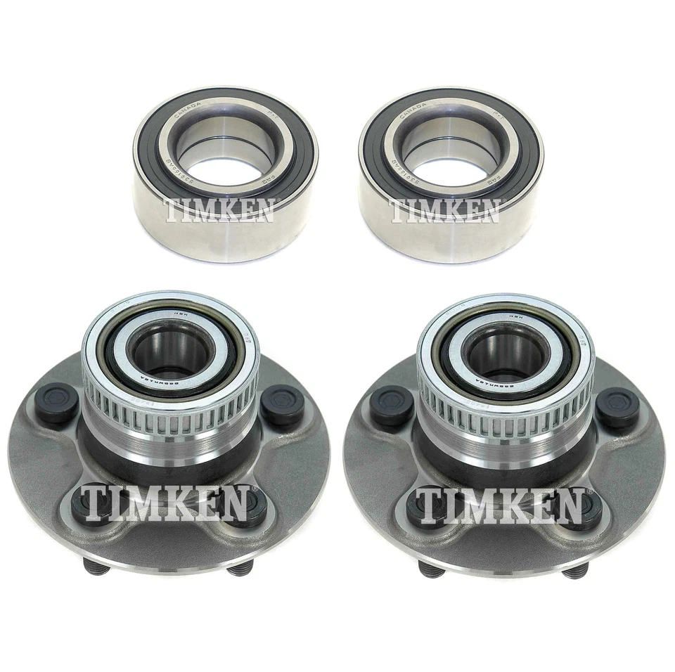 Kit de cojinetes y bujes de rueda delanteros y traseros Timken para Chrysler PT Cruiser tracción delantera 03-10 Foto 1 de 1