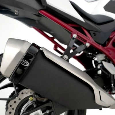 R&G Racing 黑色排气保护膜 适用于 2013 - 2018 Aprilia Caponord 1200 — 第 1/4 张图片