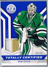 2013-14 PANINI TOTALLY CERTIFIED JERSEYS PRIME BLUE DAN ELLIS 25/50 DALLAS STARS