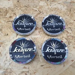 Weds Kranze Vorteil Centre caps - Chrome, Great condition JDM 3 Piece Split rim - Picture 1 of 8