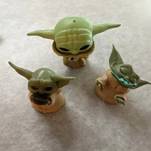 Star Wars Baby Yoda Grogu Mandalorian The Child Konvolut 3 verschiedene Figuren - Bild 1 von 4
