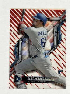 2018 Topps High Tek ALEX VERDUGO Galactic Diffractor RED #'d 05/10 HT-AV - Image 1 of 2